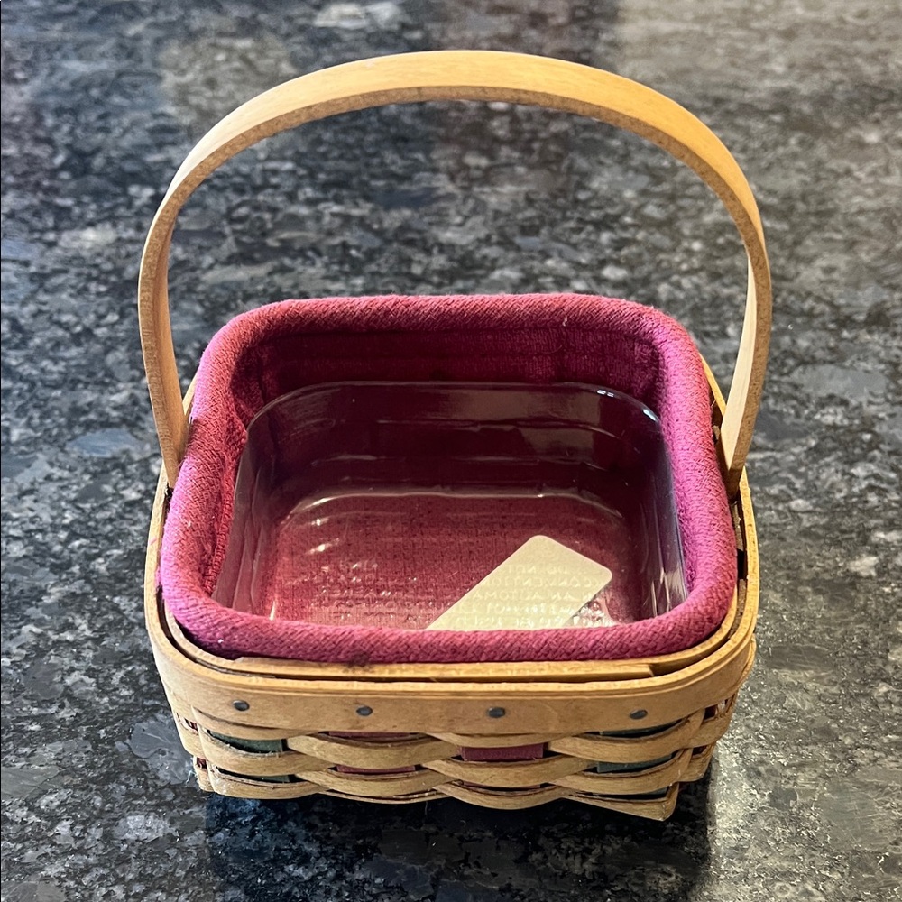 Longaberger Miniature Basket, holiday helper, 2003
